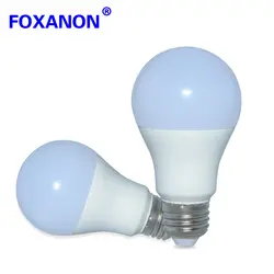 Foxanon E27 LED Bubble шарика 15 Вт 11 Вт 9 Вт 5.5 Вт Light 100-240 В A60 a80 светодиодные лампы лампада ампулы Bombilla Освещение для дома