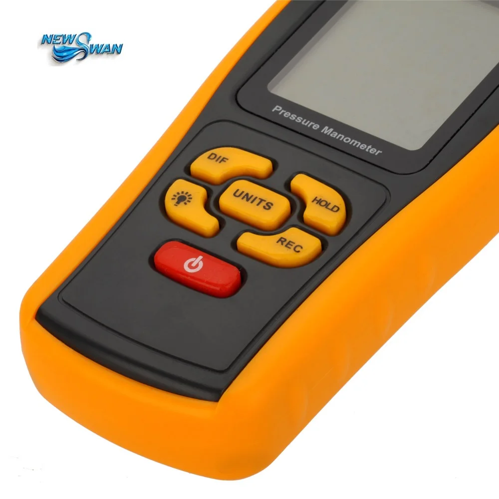 LCD Monitor Handheld Digital Pressure Gauge Model GM520 Portable Multi