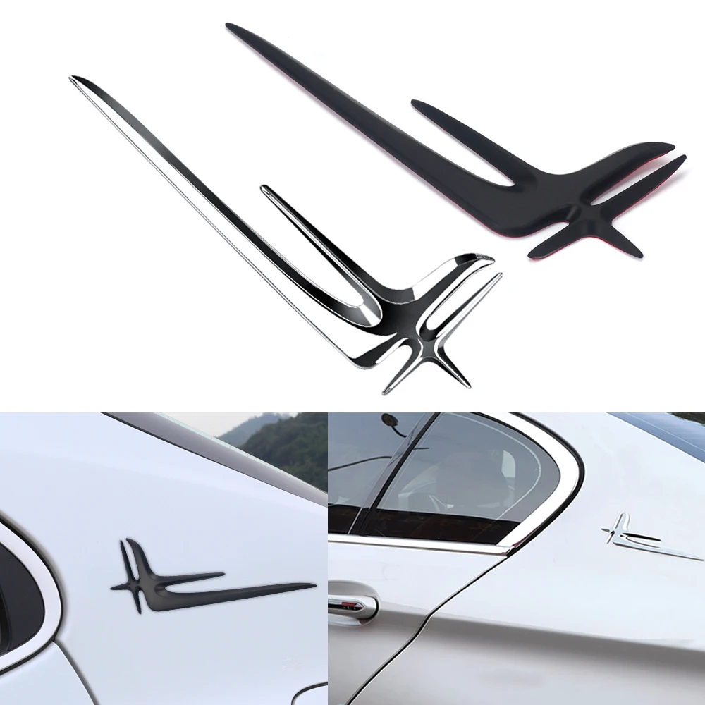 2 шт. Fender сторона Стикеры 3D Mettal для Mercedes AMG W212 W124 W211 W210 W202 W163 C200L C260L C300L E300L эмблема