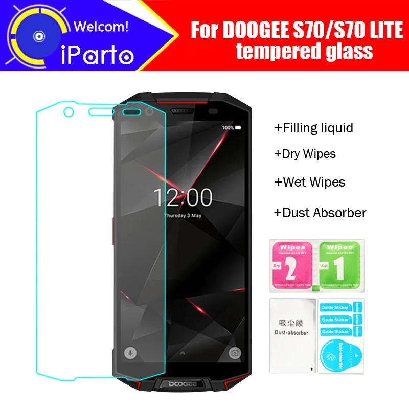 

5.99 inch DOOGEE S70 Tempered Glass 100% High Quality Premium 9H 2.5D Screen Protector Film For DOOGEE S70 LITE (Full Cover)