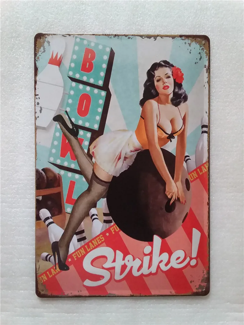 Aliexpress Pinup Tin Sign Metal Posters Retro Vintage Aliexpress Pinup Tin Sign Metal Posters Retro Vintage Wall Art Home Decor 20 30cm From Reliable Suppliers On Yourdreammaker