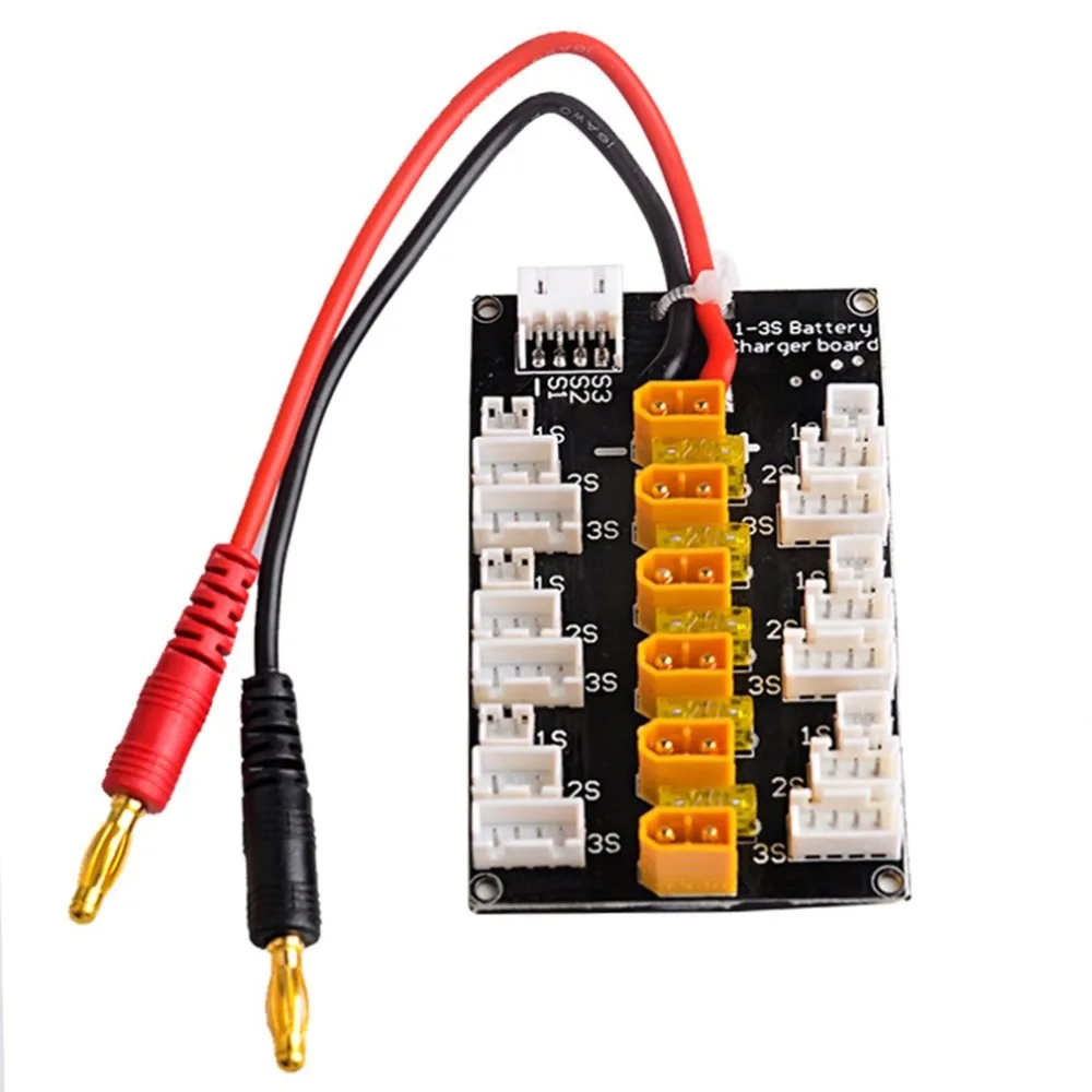 

HotRc XT30 80A 1S-3S Plug Parallel Charging Board For IMAX B6 Maxpro X612s X6 Plus UN-A6 Charger for RC Helicopter Battery