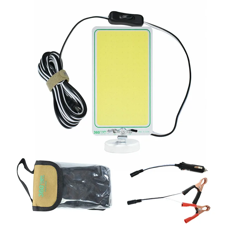 

portable 12V 2000 lumen rechargeable LED Flood Light COB Searchlight Light luminaire with magnetic base for outdoor activities