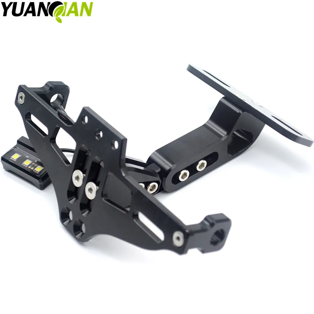 

CNC Motorcycle Adjustable Angle License Number Plate Frame Holder Bracket For Suzuki GSX R 600 GSF 650 MV Agusta F4 750 S 1000 R