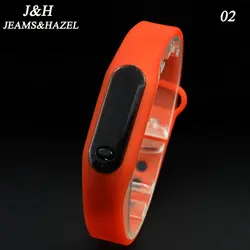 2016 Карамельный цвет Для Мужчин's Для женщин часы Резиновая светодиодный дети часы Дата Браслет цифровой спортивные наручные часы для