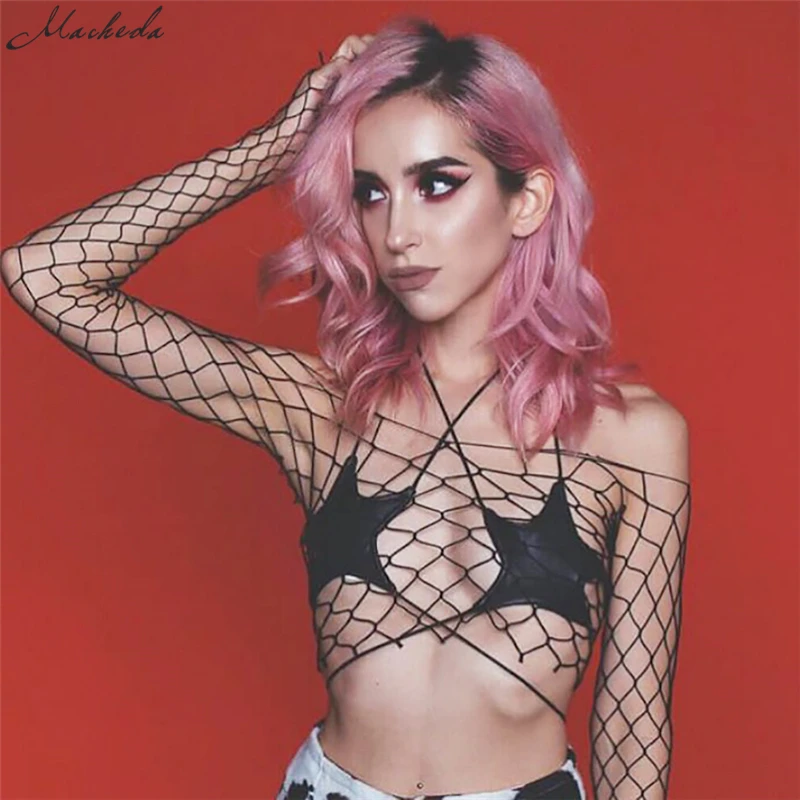 

Macheda 2018 New Women Summer Sexy Ladies Black Star Bra Bustier Top Simple Hanging Neck Tank Casual Women Bras Tops