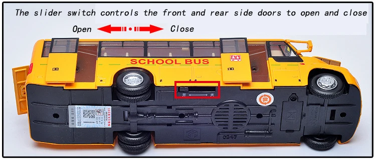 Моделирование большой игрушечный школьный автобус сплава Модель автомобиля 1: 32 звук и свет отступить школьный автобус детские игрушки
