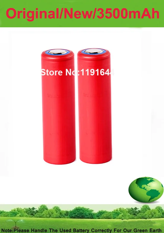 

10PCS/LOT Original 3.6V NCR18650GA 3500mAh MAX 10A discharge current battery For Sanyo
