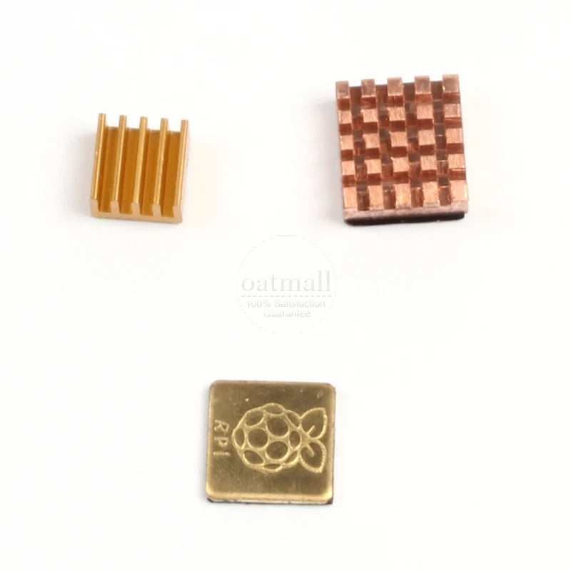 Raspberry Pi 3 радиатор медь с логотипом/алюминий для Model B + Plus/3/2 охлаждающая подставка