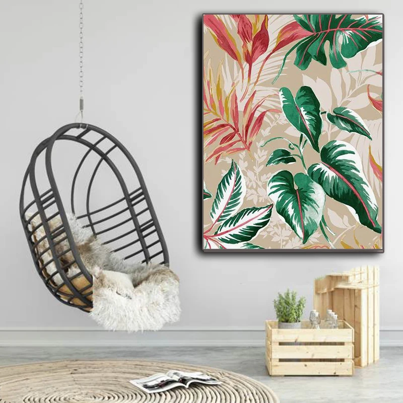 

New Nordic pink plant flower diamond painting 5D Diy diamond embroidery love home cross stitch mosaic home decoration without