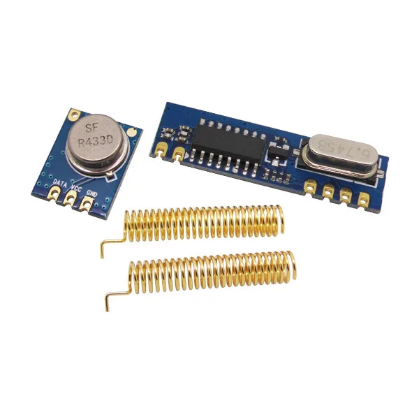 

100sets of 433MHz Wireless Module kit (ASK transmitter STX882+ ASK receiver SRX887)+gold spring antennas