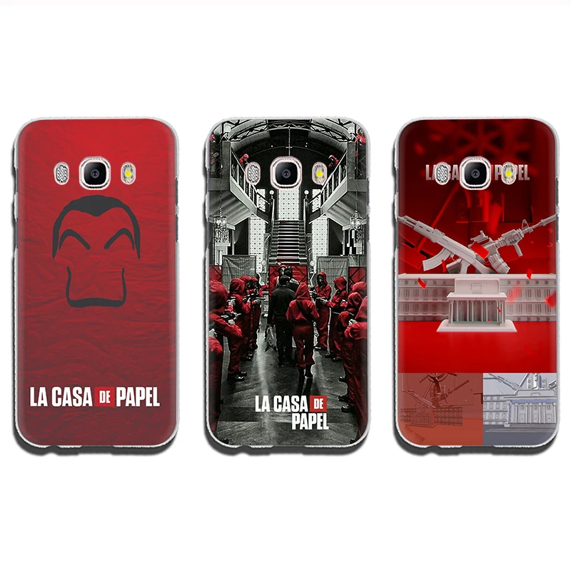 La Casa de Papel жесткий чехол для телефона Samsung GaLaxy J6 J7 J1 J2 J3 J5 2015 2016 2017 Prime|Бамперы| |