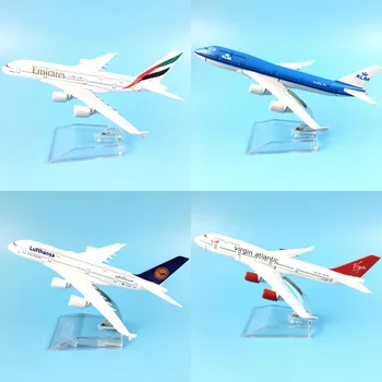 

16CM 787 A380 747 777 AIRLINES METAL ALLOY MODEL PLANE AIRCRAFT TOY WHEELS AIRPLANE BIRTHDAY GIFT COLLECTION DESK TOY