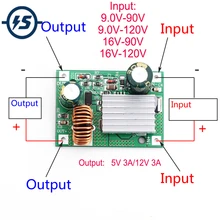 5 В/12 в 3 А DC 9-120 в понижающий модуль питания понижающий преобразователь неизолированный 24 в 36 в 48 в 72 в до 5 В/12 в 3 А