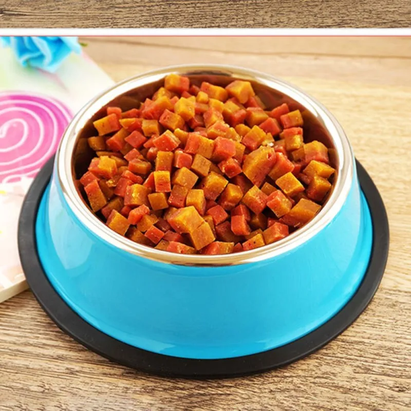 High Quality Stainless Steel Pet Bowls Dog Puppy Cats Food Water Feeder Pets Supplies Feeding Dishes Dogs Accessories SML Size