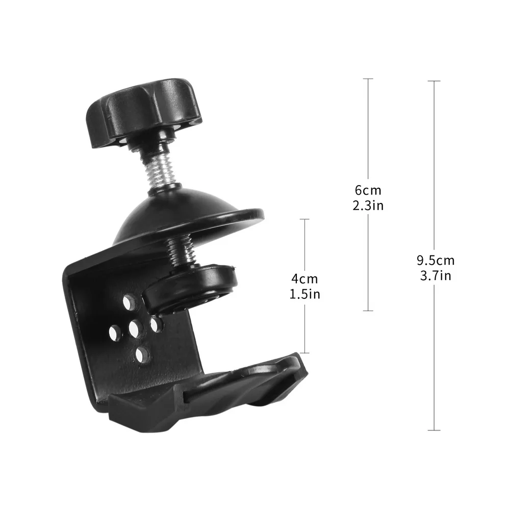  Universal C Clamp Support Clip Desktop Mount Holder Light Stand Boom Bracket