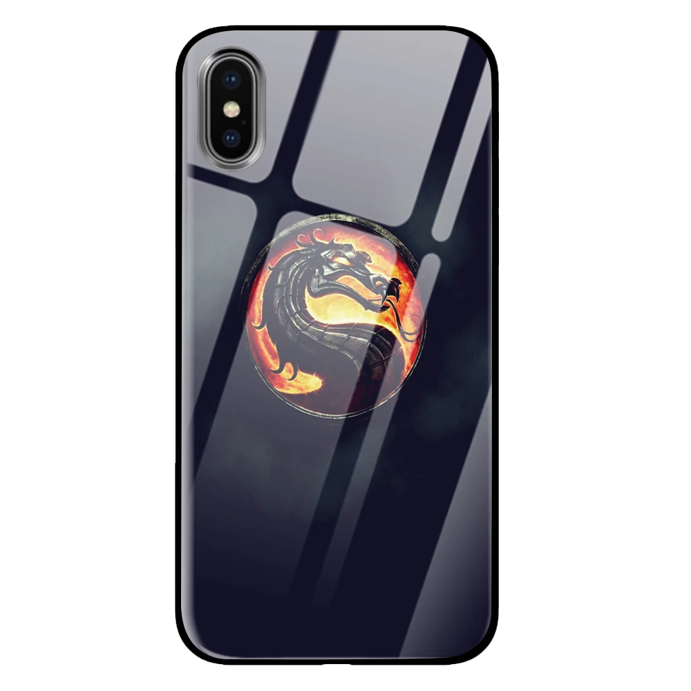 Mortal kombat закаленное стекло телефонные чехлы крышка для Apple iPhone 5 5S SE 6 6s 7 8 Plus X XS Max XR - Цвет: 11