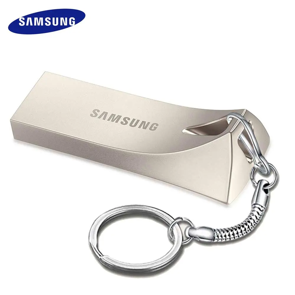 Samsung Cle usb 3,0 Флеш накопитель 32 ГБ 64 ГБ 128 ГБ memoria usb металлическая подвеска DIY логотип компьютер Флешка BE3 диск на ключ