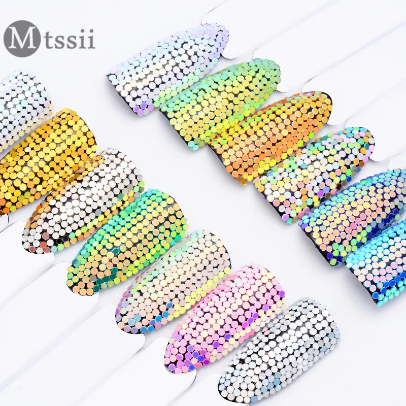 Mtssii Красочные Блестки для ногтей блестящие Типсы для ногтей блестки хлопья блестящие наклейки Маникюр DIY маникюрные товары для рукоделия