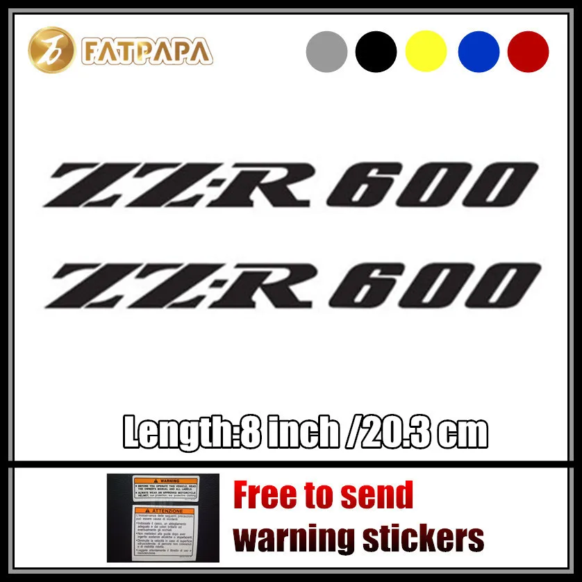 

motorcycle bike Fuel tank Wheels Fairing notebook Luggage helmet MOTO Sticker decals For Kawasaki ZZR 600 ZZR600