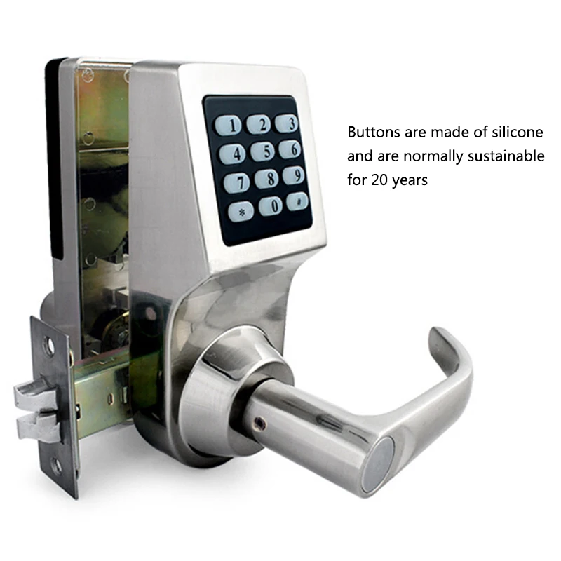 Electronic Password Door Lock With Digital Keypad Remote Control RFID