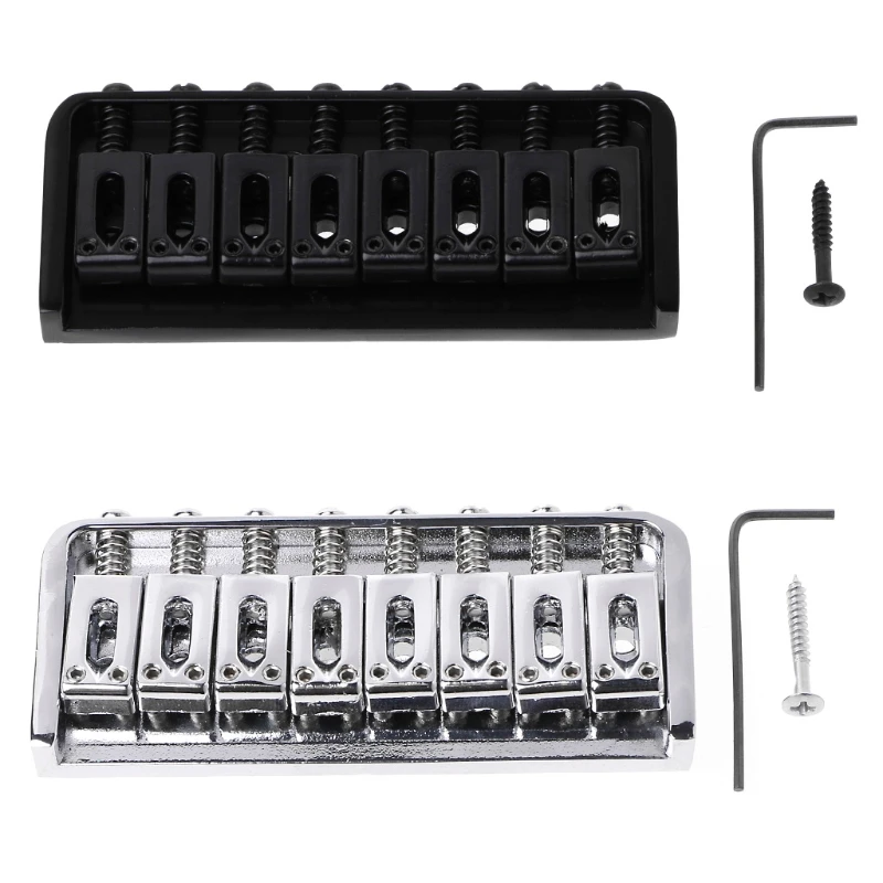 

8 String Fixed Type Bridge Replacement for Electric Guitar with Screws Wrench
