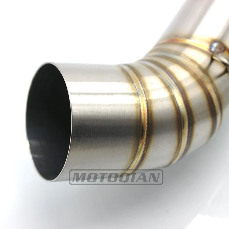 Para BMW S1000RR S1000R HP4 2009-2018 sistema de escape 60-60,5mm de acero inoxidable de enlace tubo de cola escapar de los accesorios de la motocicleta