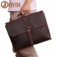 JOYIR Men's Briefcase Crazy Horse Leather Genuine Laptop Handbag Totes Business Men Messenger Bags Leather Laptop Computer Bag JOYIR Men's Briefcase Crazy Horse Leather Genuine Laptop Handbag Totes Business Men Messenger Bags Leather Laptop Computer Bag