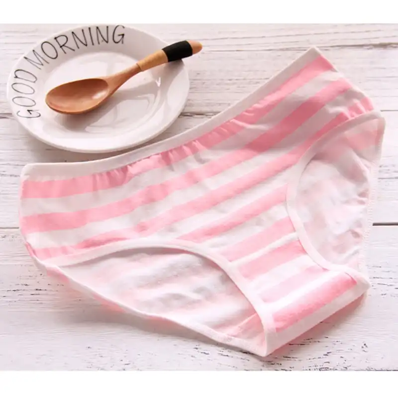 Asian Girl In White Cotton Panty