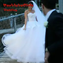 Elegant Ball Gown Wedding Dresses 2017 Plus Size Off Shoulder Lace Wedding Gowns Custom made Bridal Dress vestidos de noiva