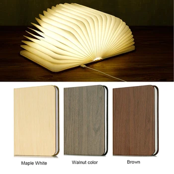 

Book Light USB Led Lamp Book Rechargeable Warm White LED Folding Mini Book Shape Light Desk Night Lamp for Living Room