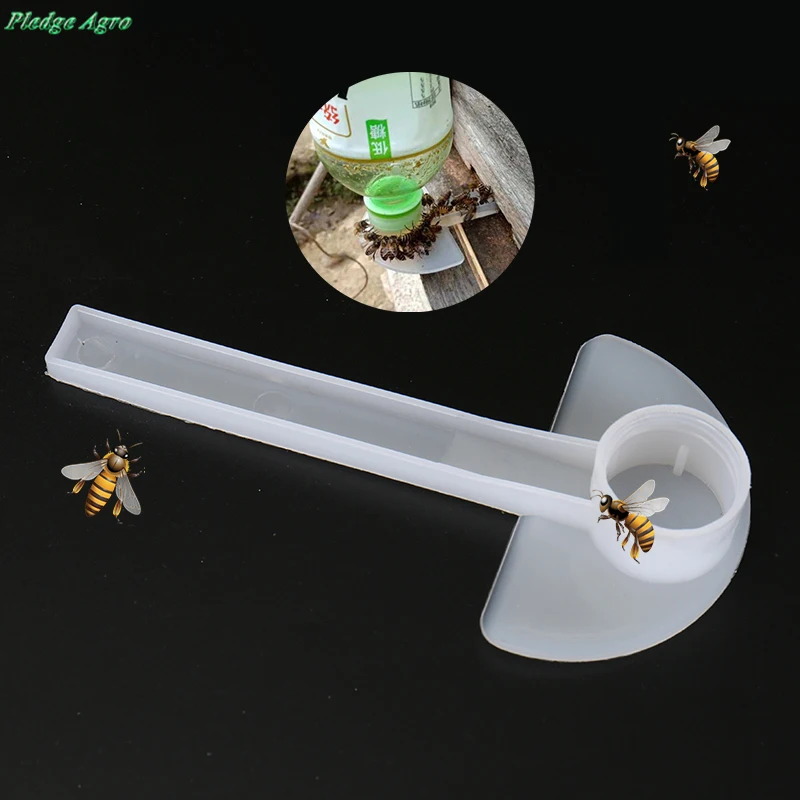 

10PCS Plastic Beekeeping Bees Entry Feeder Cap Feeders Beekeeper Equipment Hive Tool Garden Bee Water Drink Feeding Tools Farm