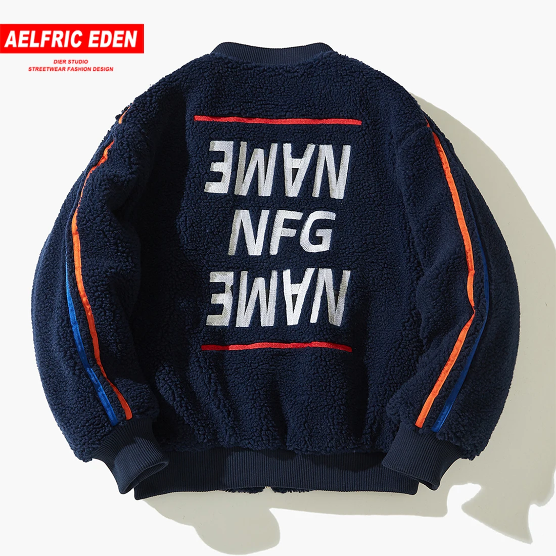 

Aelfric Eden Hip Hop Embroidered Fleece Full Zip Men Jacket Coat 2018 Winter Fashion Casual Harajuku Male Jacket Streetwear Wa58