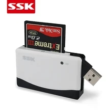 SSK SCRM057 все в 1 USB2.0 кард-ридер поддерживает CF/SD/MS/MIC sd-карту с hgih качеством мультикарты памяти адаптер