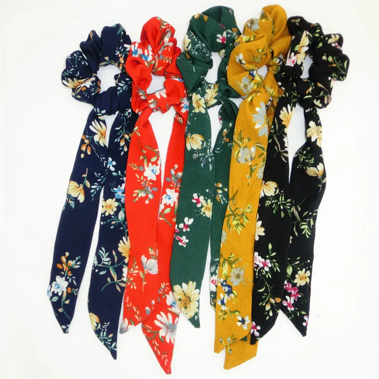 

New Women Tiara Satin Ribbon Bow Hair Band Rope Scrunchie Ponytail Holder Gum For Hair Accessories Hairstyle Girl Headbands