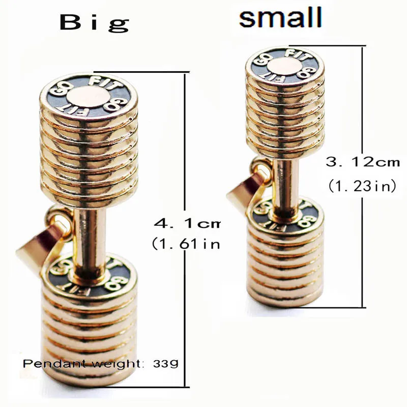 Хип хоп Рок нержавеющей стали ожерелье тренажерный зал фитнес тяжелый штанга Подвески гантели ожерелье s для мужчин женщин ювелирные изделия