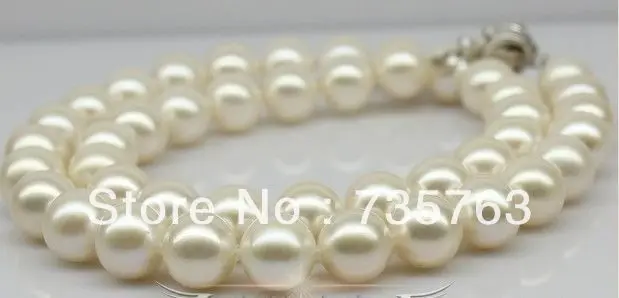 

HOT 00352 HUGE 18"12-13MM SOUTH SEA GENUINE PERFECT ROUND WHITE PEARL NECKLACE AAA