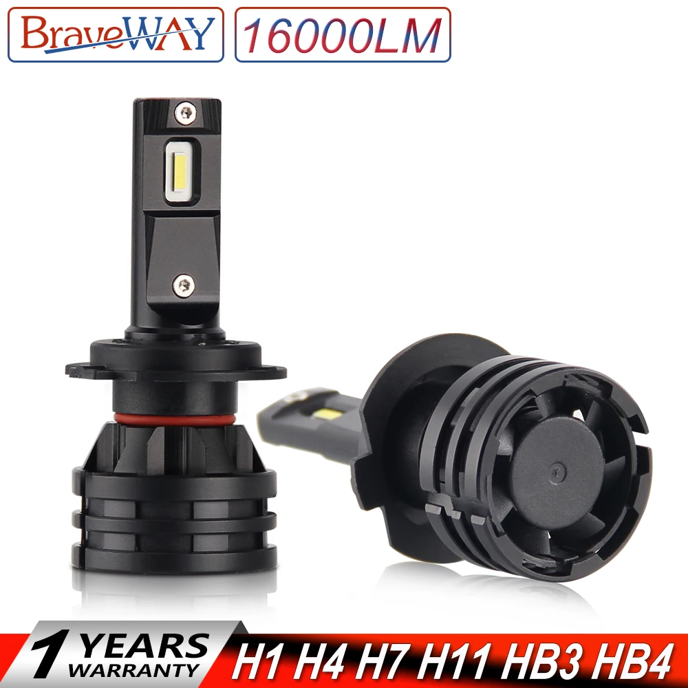 

BraveWay NEW Arrivals Car Lights Bulbs H7 LED H4 9003 HB2 H11 LED H1 H8 H9 9005 9006 HB3 HB4 LED Auto Headlights 12V Led Light