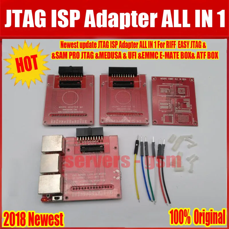

2019 Newest version 100% Original JTAG ISP Adapter ALL IN 1 For RIFF EASY JTAG SAM EASY JTAG MEDUSA EMMC E-MATE BOX ATF BOX free