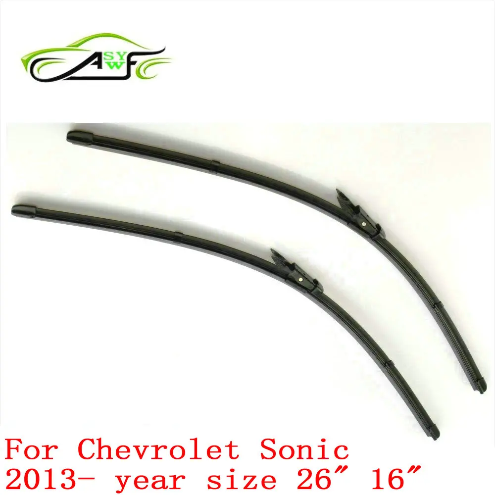 

Free shipping car wiper blade for Chevrolet Sonic ( 2013 onwards) 26"+16" Pinch Tab WindShield Wiper Blade 2pcs/PAIR