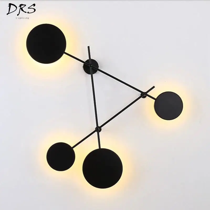 

Simple Geometric Circular Wall Lamp Creative Nordic Bedroom Bedside Living Room Decorative Home Sconce Wall Lights Vanity Light