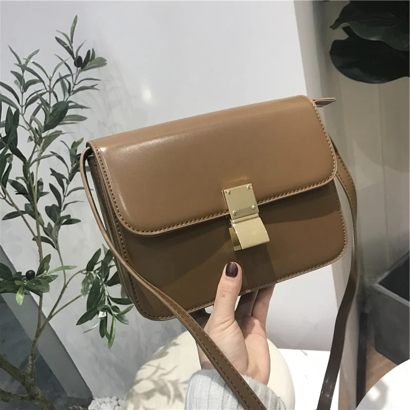 

crossbody bags for women fashion lock small square bag with shoulder atmosphere wild shoulder Messenger bags women female bags