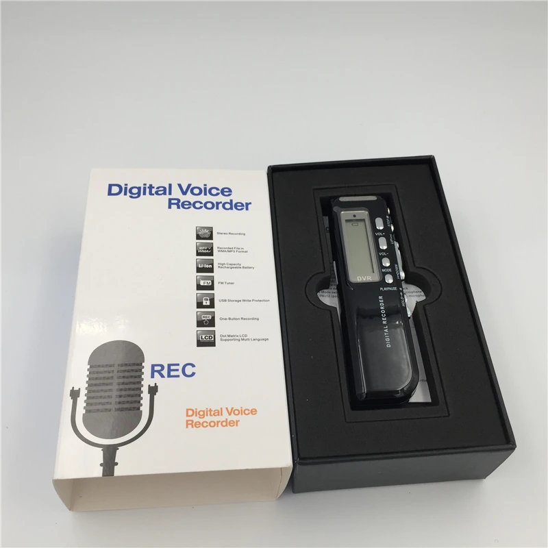 Digital Voice Recorder 8GB LED Mini Digital Voice Activated Recorder with One-button Recording MP3 Player Dictaphone Pen