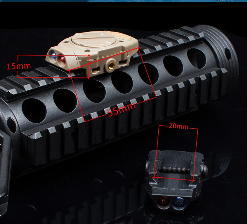 Тактический Softair ночной шлем Evolution светильник для Пикатинни с дистанционным выключателем светильник хвост белый красный ИК оружие светильник s