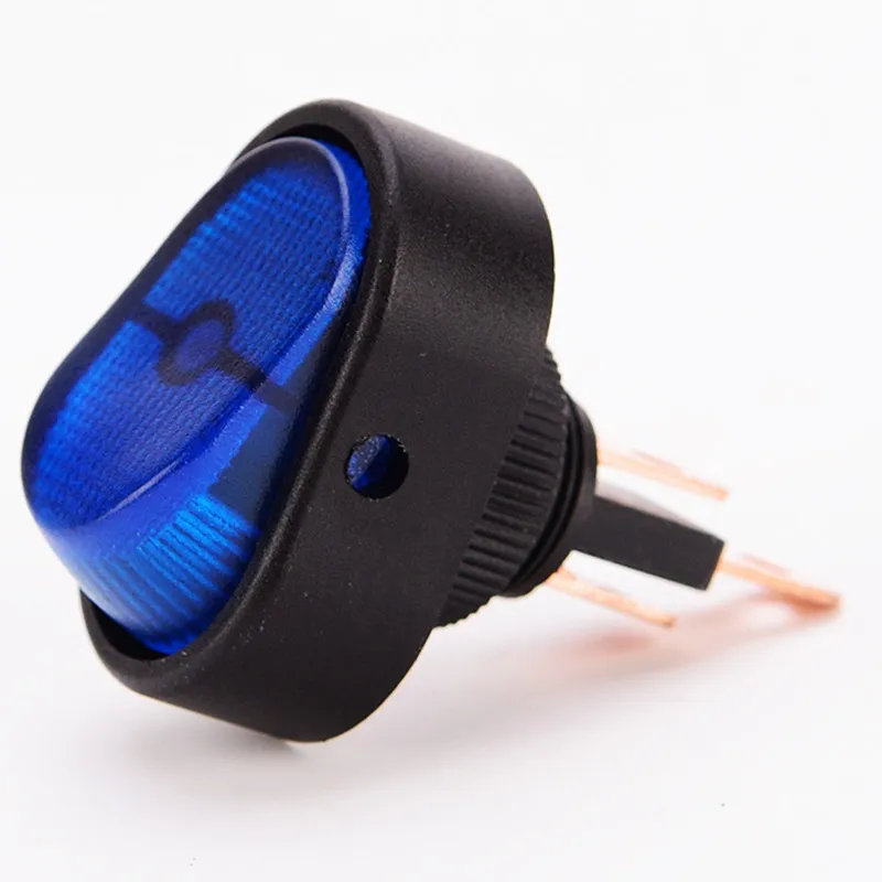 Buy 1pc 12V 30A Car LED Light SPST 3Pin OFF ON Rocker Switch Cool Blue/Red LED