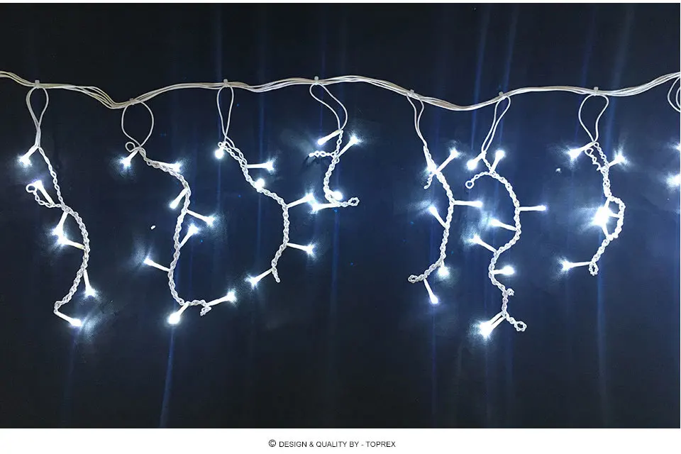 Emissor de Luz da Decoração do Natal Decoração da Festa de Casamento ao ar Luzes do Jardim Luzes de Fadas Luz do Sincelo do Diodo Livre L3m 220 v Pvc Led 10 sincelo do DIODO EMISSOR de luz da