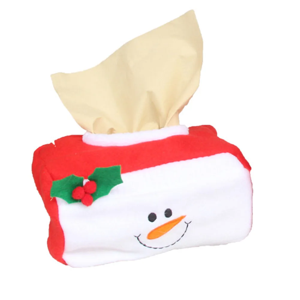 Санта коробки для салфеток украшения для интерьера автомобиля поставки креативная Рождественская бумажная коробка держатель для бумаги держатель полотенец