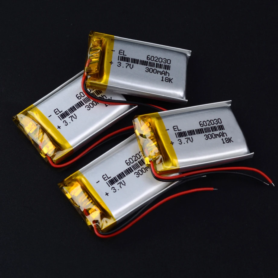 3 7 V 300mAh 602030 литий полимерный ионный аккумулятор Lipo cells для Bluetooth спикера тахографа