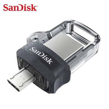 

SANDISK ULTRA DUAL USB Flash Drive SDDD3 mini Pen Drive 16G 32G 64G 128G memory USB flash Support Official Verification