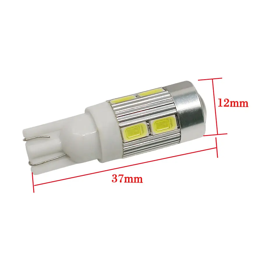 1 шт. светодиодный автомобильная светодиодная лампа T10 194 W5W 10 SMD 5730|signal lamp|light brakebrake